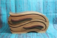 Unique Wood Trinket Box