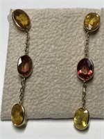 $2000 14kt gold Fancy Sapphire Earrings 11-JM27