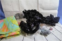 Lot of Craft Supplies Vintage Fabric