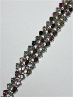 $2800 Silver Tourmaline Bracelet 3-JM27