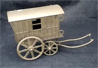 Brass Horse Drawn Wagon Toy