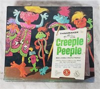 Vtg Tingmaker Toy Creeple Peeple Set In Box