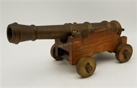 Vintage Brass Cannon 10.5" Long