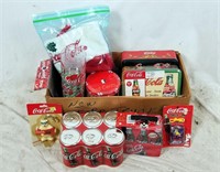 Lot Of Misc. Coca-cola Collectible Lot Tins & More