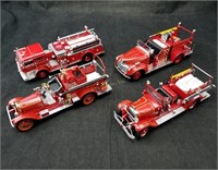 Set Of 4 Classic Fire Engines Motor Museum