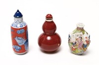 Chinese Porcelain Snuff Bottles, 3