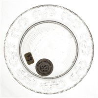LEE/ROSE NO. 89 CUP PLATE, colorless, plain rope