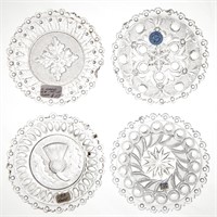 LEE/ROSE NO. 130, 133, 134, AND 135 CUP PLATES,
