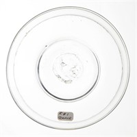 LEE/ROSE NO. 1 CUP PLATE, free blown, colorless