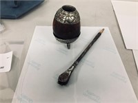Opium pipe set - stamped  Austria / Argentina
