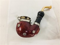 Bruyer pipe with silver stars theme