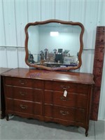 Dresser w/ mirror, 54" long