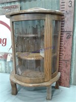 Curio cabinet, 30" tall by 21" wide