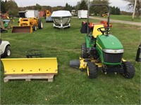 John Deere 2305 w/60" Deck, 54" Snow Blade-4WD