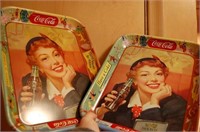 1950's Tin Litho Coke Trays