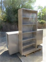 (4) Metal Book/Storage Shelves