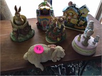 EASTER RABBIT MUSIC BOXES AND MORE