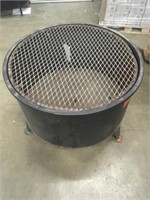 Round Metal Fire Pit with Grate