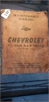 Maintenance Manual Chevrolet 1 1/2 Ton 4 x 4 Truck