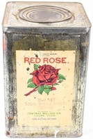 Rare Unopened Central Milling Red Rose Flour Can
