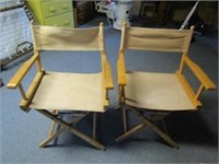 2 directors chairs