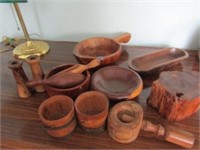 wood bowls, etc.