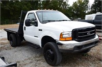 2000 FORD F-550 FLATBED DIESEL TRUCK
