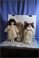 Lot of 3 Collectable Dolls