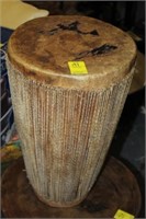 Covered Leather Drum 20"H