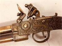 brass & wood pistol ( flintlock replica)