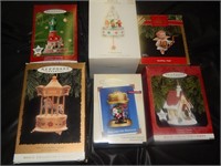 6 Hallmark Ornaments with Motion, light or sound