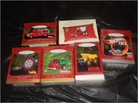 6 Hallmark Ornaments Tonka and Hotwheels