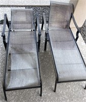 2pc Aluminum Frame Chase Lounges