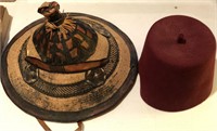 Hand Woven Mongolian Style Hat, Fez