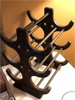 Cast metal wine rack