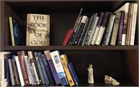 2 Shelves Spiritual, Religious Books, Figurines