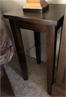 Small square wooden side table