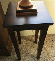 Small wooden base side table
