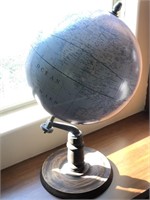 Wooden base world globe