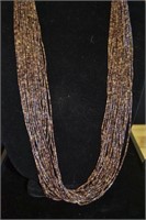 25 Strand Beaded Necklace 31"