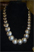 23" Sterling Concho Necklace