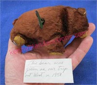 old wind-up bear toy - circa 1952 (works)