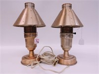 Pair of Flicker Lamps and Silver Storage Bags