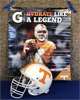 UT Practice Helmet & Manning poster