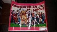 Hagenbeck Wallace wild animal circus poster