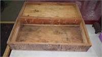 Wooden tool box 3 ft long by 17" wide by 8.5" tall