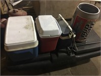 LOT OF 4 COOLERS
