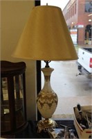 GLASS LAMP WITH SHADE