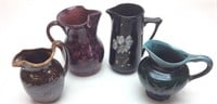 J & S BEAUMONT PITCHER/ASSORTED HAND PAINTED