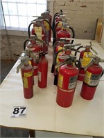 Nineteen Fire Extinguishers